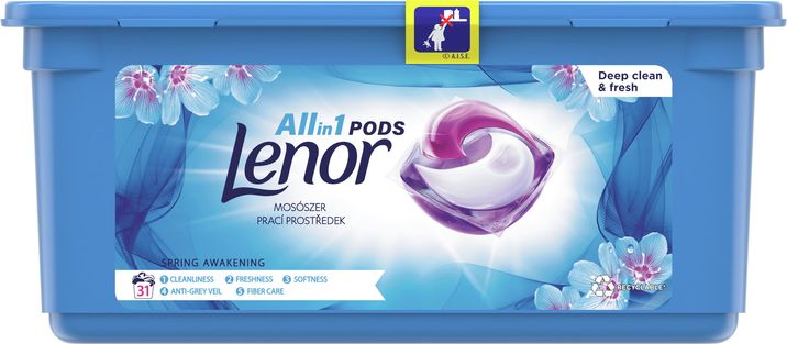 Lenor gelové kapsle Allin1, Spring Awakening 31 ks