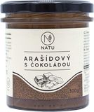 Natu Arašídový krém s hořkou čokoládou 300 g