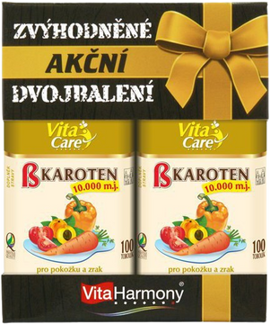 VitaHarmony Betakaroten 10000 Promobalení 2 x 100 tobolek