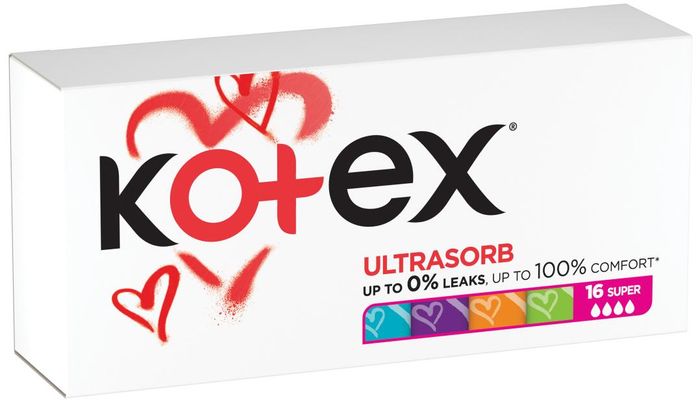 Kotex® Tampony Ultra sorb Super 16 ks