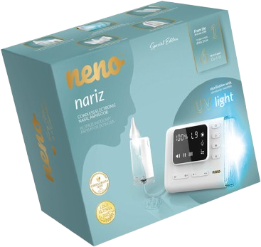 Neno Odsávačka nosních hlenů Nariz bezdrátový s Active AirFlow, UV sterilizací, LED světlem