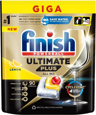 Finish Ultimate Plus All in 1 Lemon 90 ks