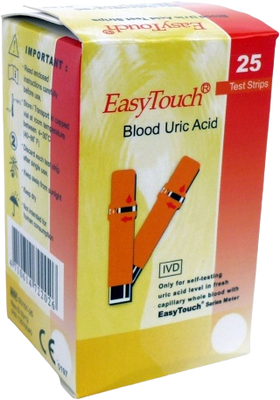 EasyTouch Proužky-kyselina močová 25 ks