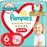 Pampers Premium Care Pants Plenkové kalhotky vel. 6, 15+ kg, 31 ks