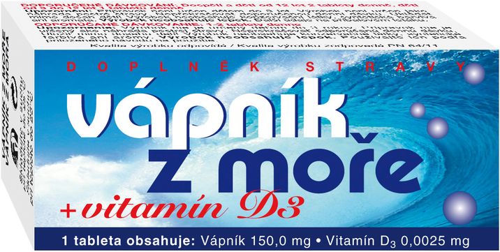 Vápník z moře + Vitamín D3 60 tablet
