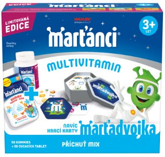 Marťánci Walmark Multivitamin 50+50 tablet + dárek 2 x 50 pastilek