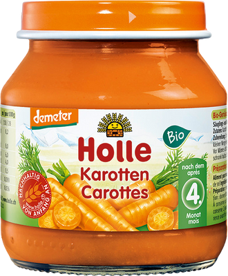Holle Bio dětská přesnídávka Mrkev 125 g
