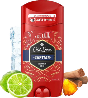 Old Spice Captain tuhý deodorant XXL s tóny santalového dřeva a citrusů 85 ml
