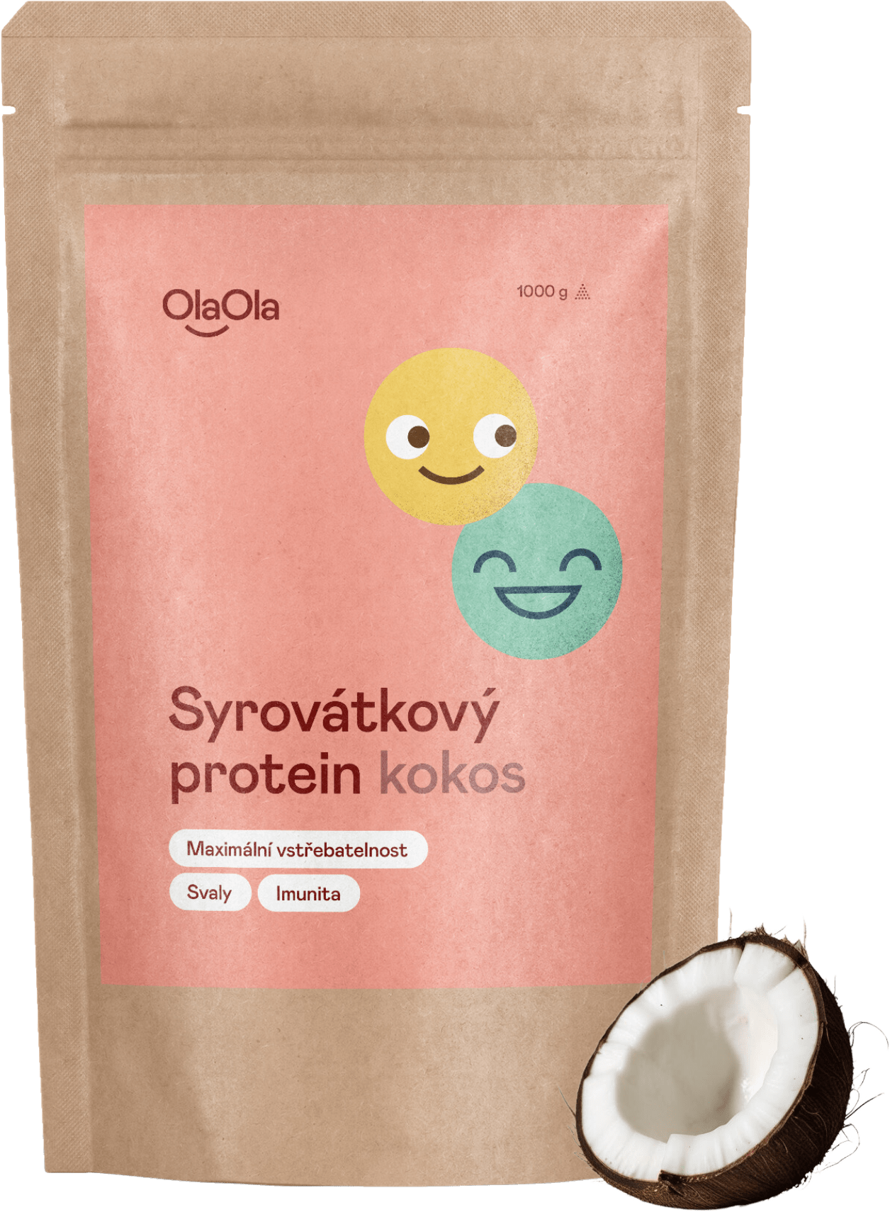 OlaOla Syrovátkový protein kokosový 1000 g