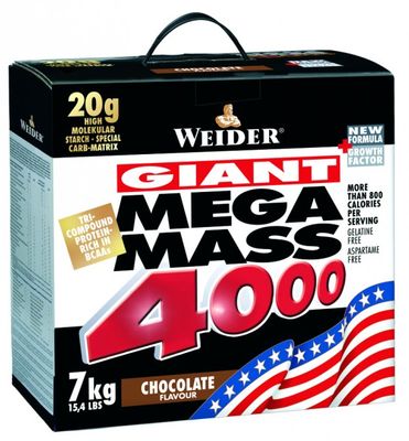 Weider Giant Mega Mass 4000 Gainer čokoláda 7000 g
