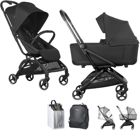 Easywalker Kočárek kombinovaný Rockey S Pure Black