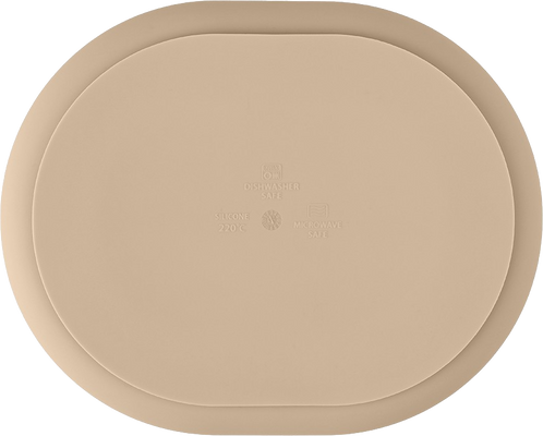 Petite&Mars Talířek silikonový dělící oválný Take&Match Desert Sand 6m+