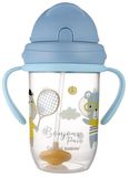 Canpol babies Bonjour Paris Nevylévací hrneček se slámkou a závažím 270ml modrý