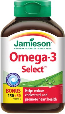 Jamieson Omega-3 Select 1000 mg 200 kapslí