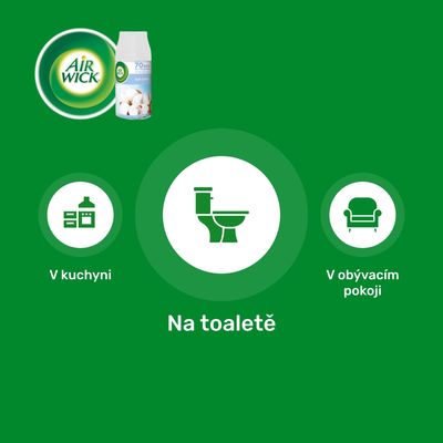 Airwick Náplň do automatického difuzéru Freshmatic Jemná bavlna 250 ml