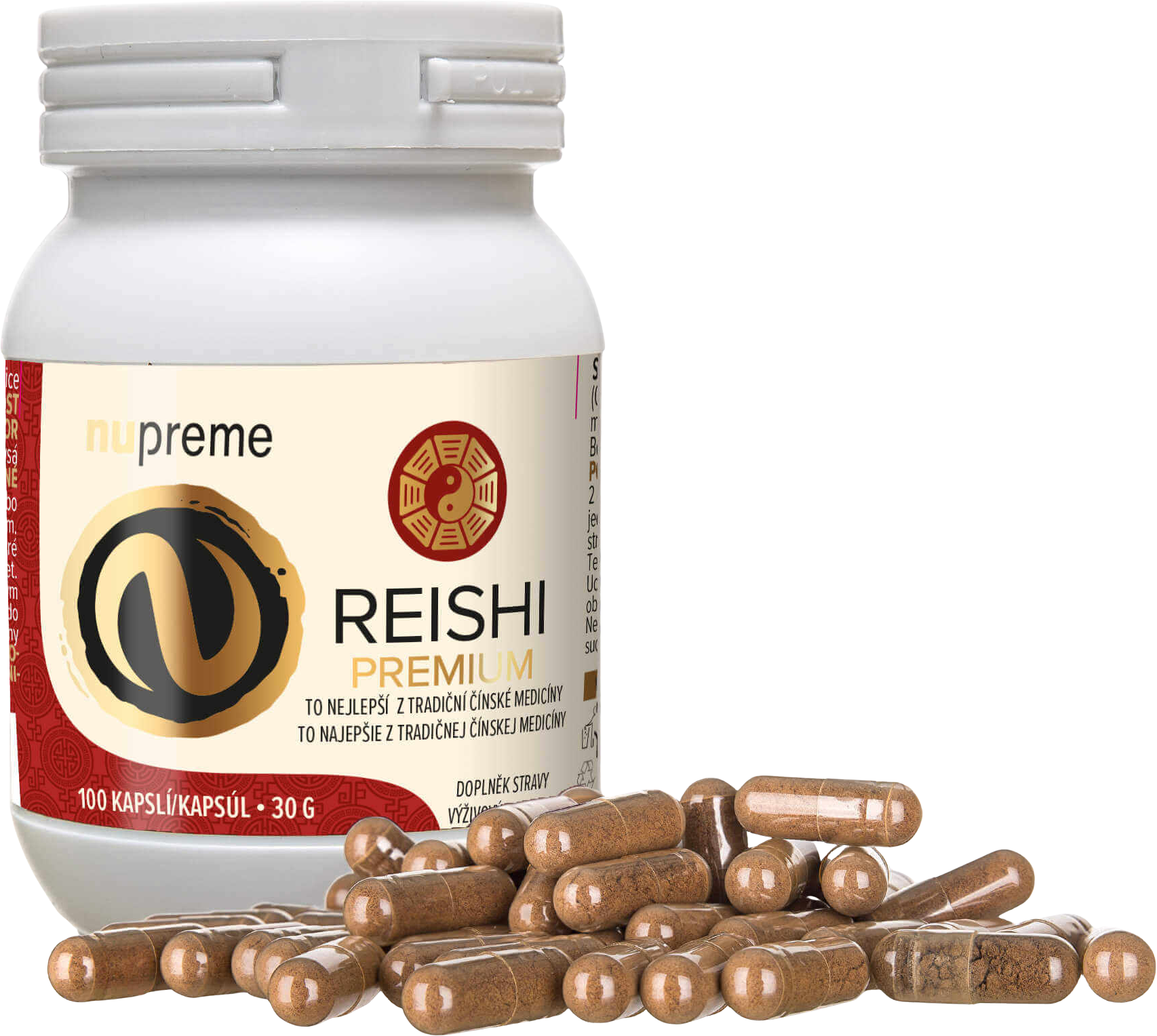 Nupreme Reishi extrakt 100 kapslí