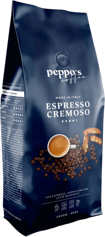 Peppo's Zrnková káva Espresso Cremoso 1 kg