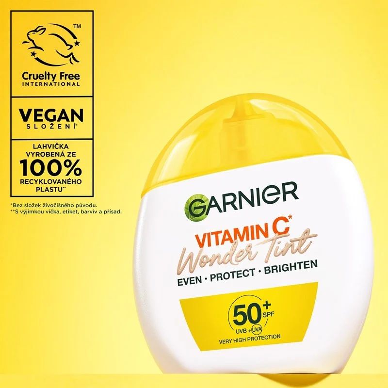 Garnier Vitamin C Wonder Tint SPF 50+, odstín Light 40 ml