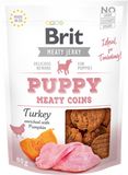 Brit Jerky Puppy Turkey Meaty Coins pamlsky pro štěňata 80 g