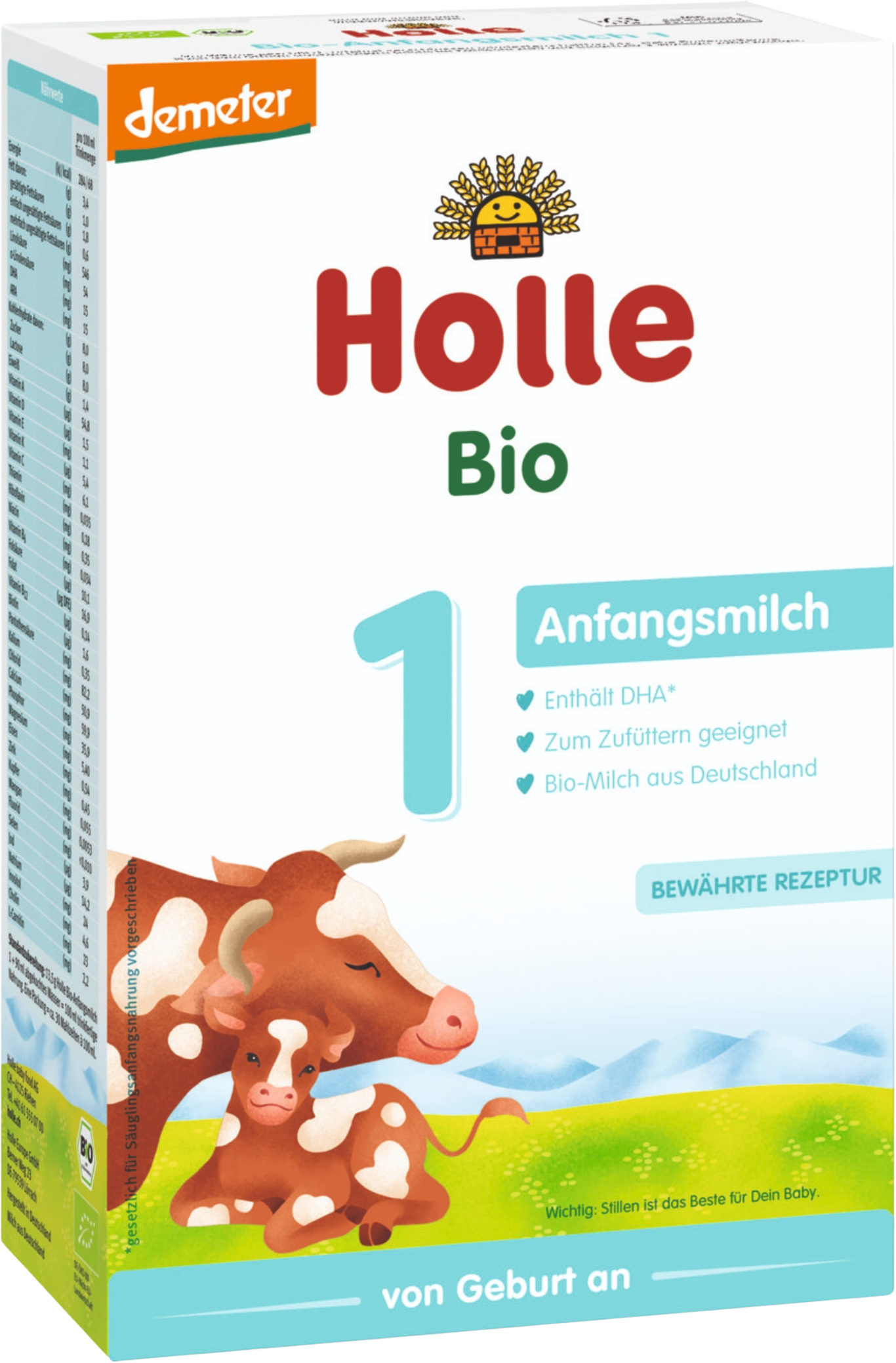 Holle bio počáteční dětská mléčná výživa 1 pro děti od narození 400 g