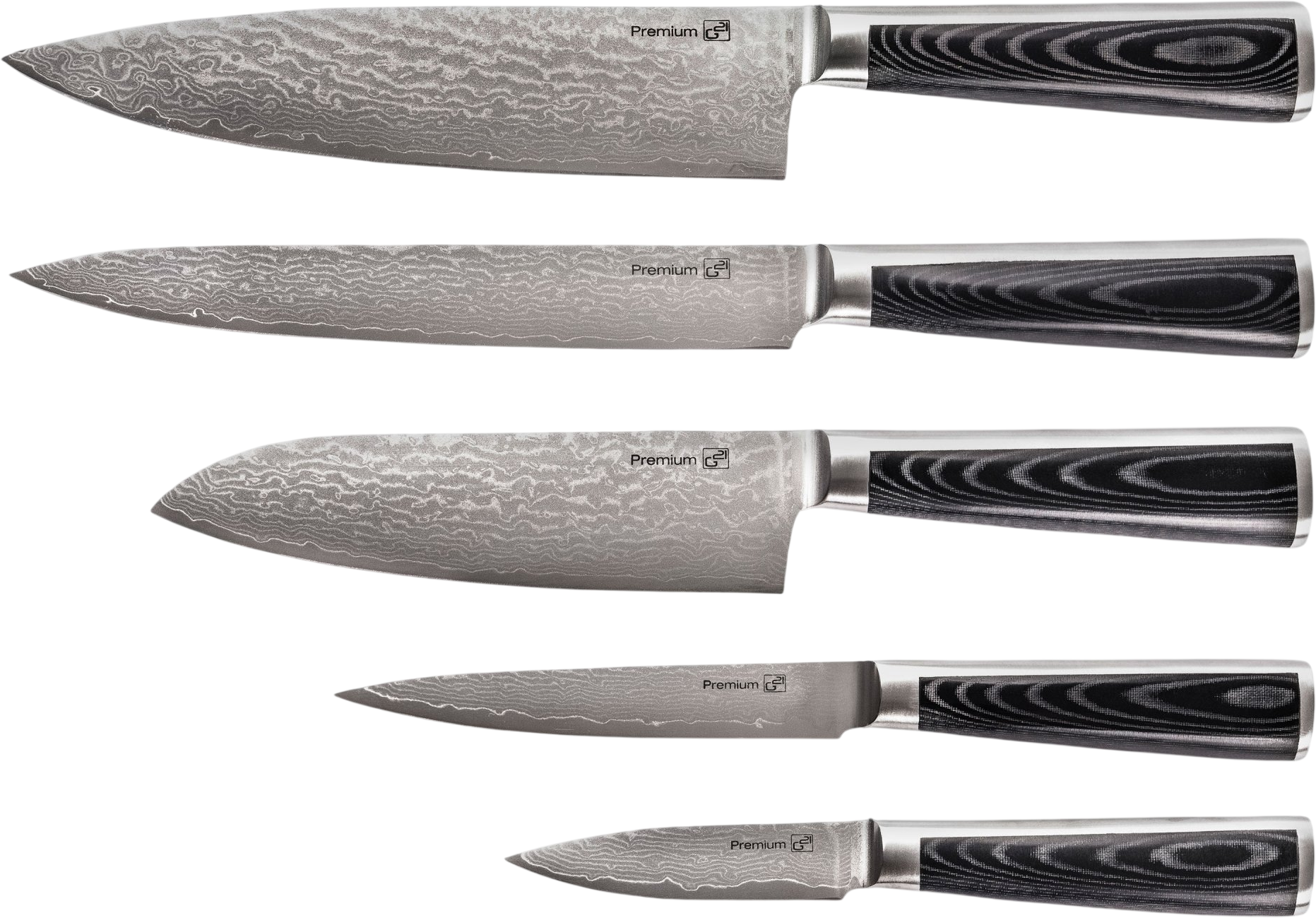 G21 Sada nožů Damascus Premium, Box