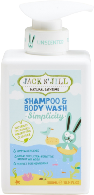 Jack n' Jill Simplicity šampon se sprchovým gelem 300 ml