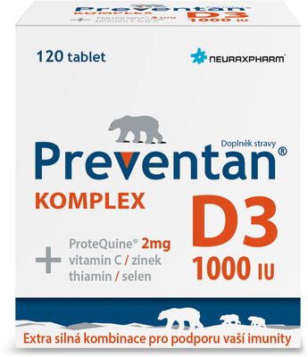 Preventan Komplex D3 1000 IU 120 tablet