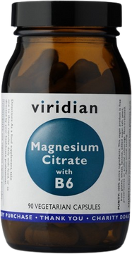 Viridian Magnesium Citrate with Vitamin B6 90 kapslí