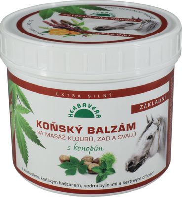 Koňský balzám s konopím 500 ml