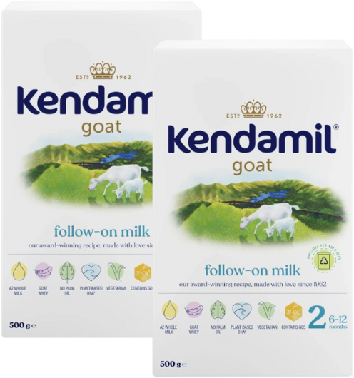Kendamil Kozí 2 pokračovací mléko 2 x 500 g
