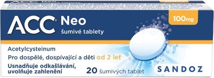 ACC ® NEO 100 mg 20 šumivých tablet