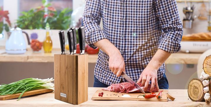 G21 Sada nožů Gourmet Stone + bambusový blok