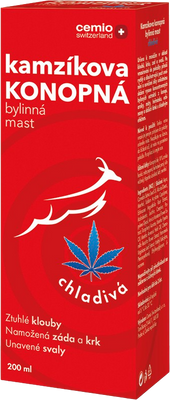 Cemio Kamzíkova konopná mast chladivá 200 ml