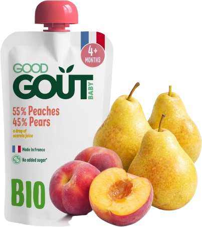 Good Goût BIO Broskev s hruškou 120 g