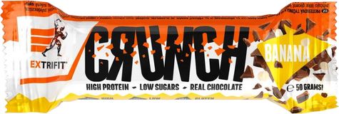 Extrifit Protein Bar Crunch, banana 50 g