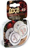 LOVI Dudlík silikonový dynamický I Love 0-3m 2 ks