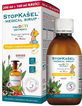 Dr.Weiss Stopkašel Medical sirup od 1 roku 300 ml