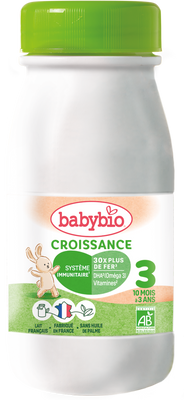 Babybio Croissance 3 tekuté batolecí kojenecké bio mléko 0.25 l