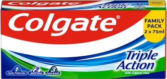 Colgate zubní pasta Triple Action 2 x 75 ml