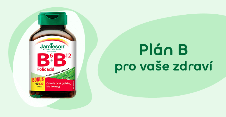 Banner – Jamieson Vitamíny B6, B12 a kyselina listová 110 tablet