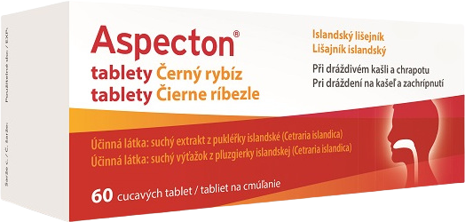 Aspecton na kašel černý rybíz 60 tablet 60 ks