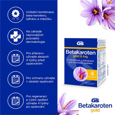 GS Betakaroten gold 6mg 135 kapslí