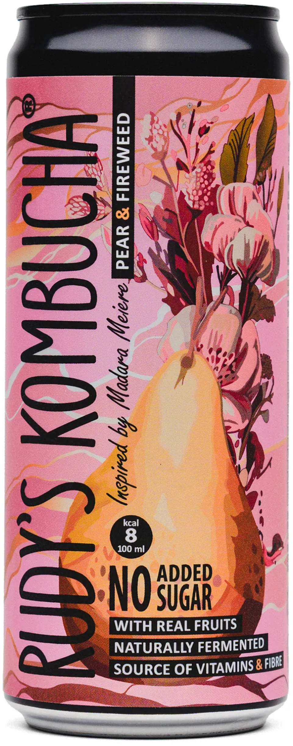 RUDY'S Kombucha - Hruška & Vrbovka 330 ml