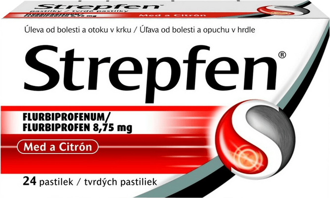 Strepfen 8.75 mg, Med a citron 24 pastilek