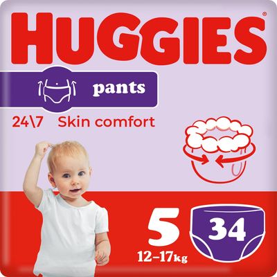 Huggies Pants Jumbo 5, 12-17kg, 34 ks