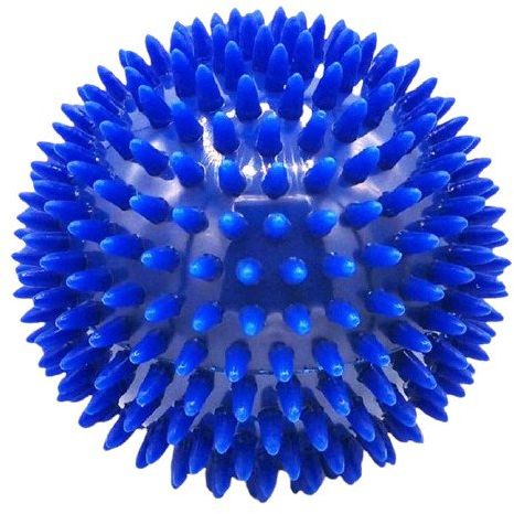 Rehabiq Masážní míček ježek, modrý 10 cm