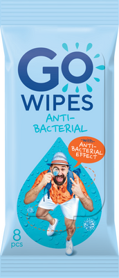 GoWipes Osvěžující vlhčené ubrousky s antibakteriálním účinkem Plastic Free 80 ks