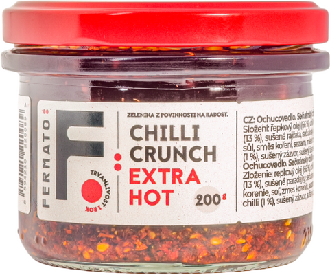 Fermato Sečuánský chilli olej - Crunch Extra Hot 200 g