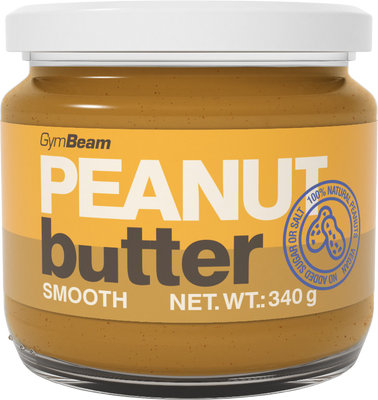 GymBeam 100% Arašídové máslo smooth - 340 g