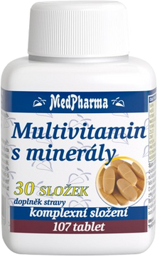 MedPharma Multivitamín s minerály 30 složek 107 tablet